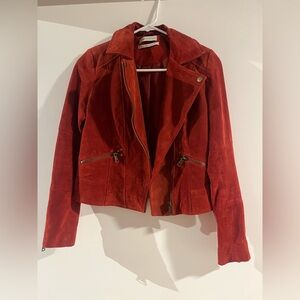 Urban Outfitters Burnt Umber Leather Coat